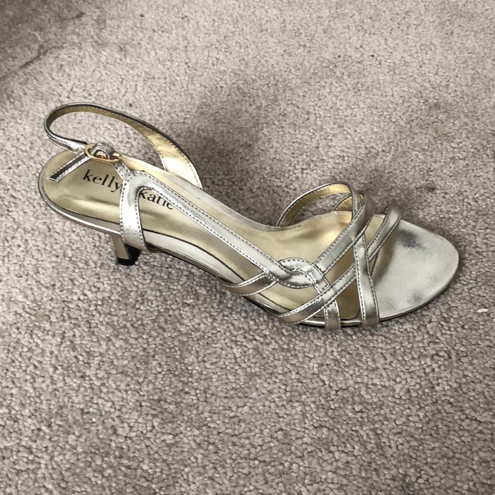 Kelly and Katie Gold Heels
